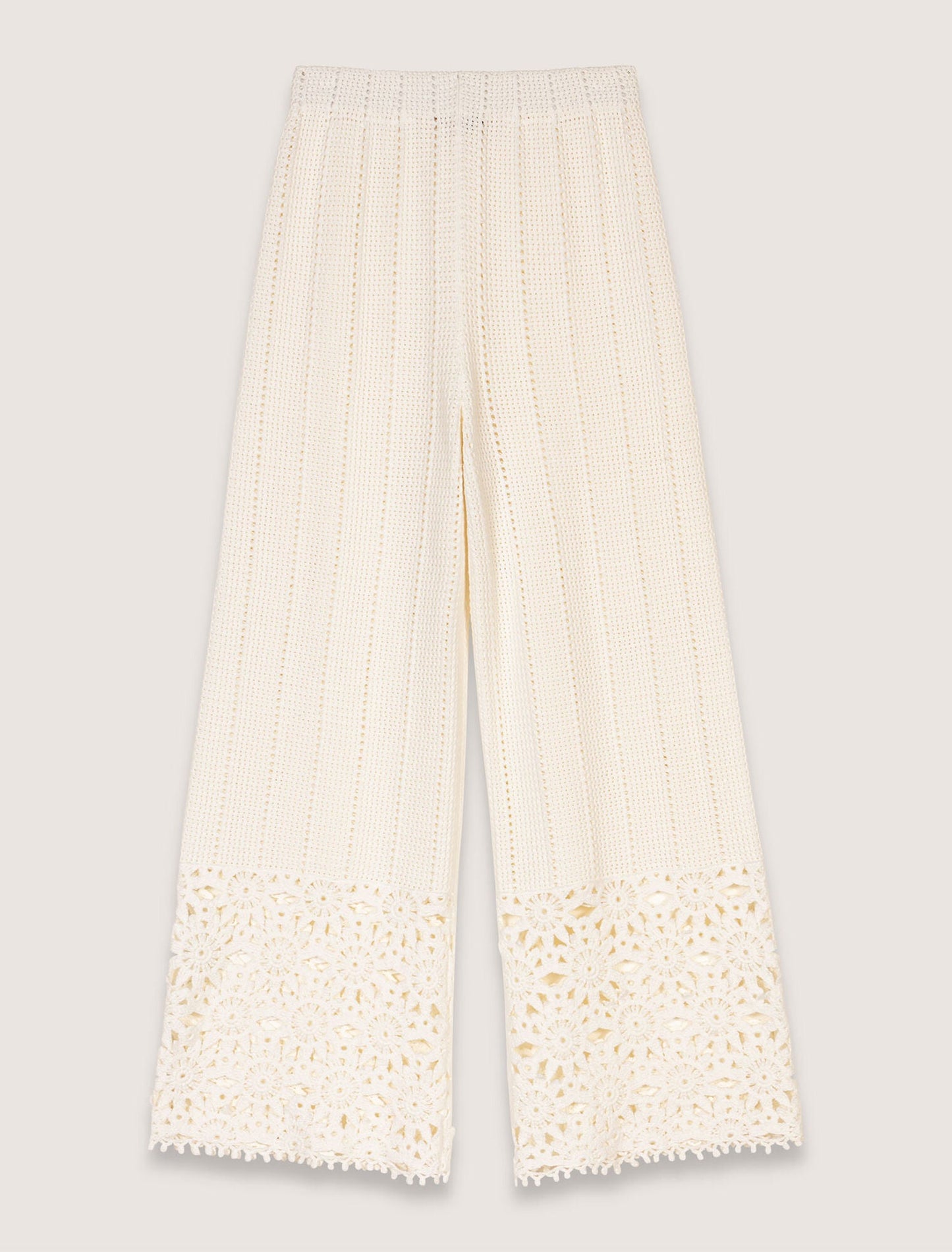 White-Crochet trousers