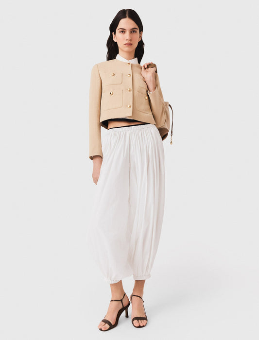 Sourel cotton trousers White