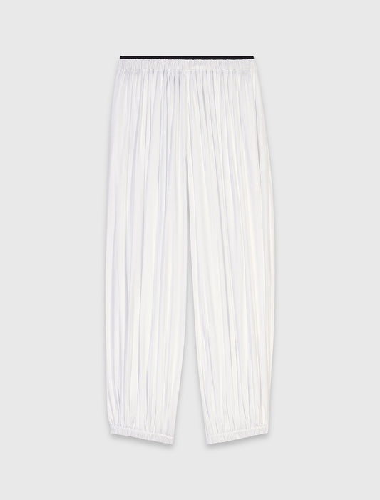 Sourel cotton trousers White