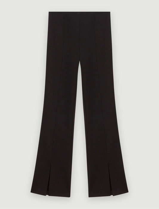 Slit trousers Black