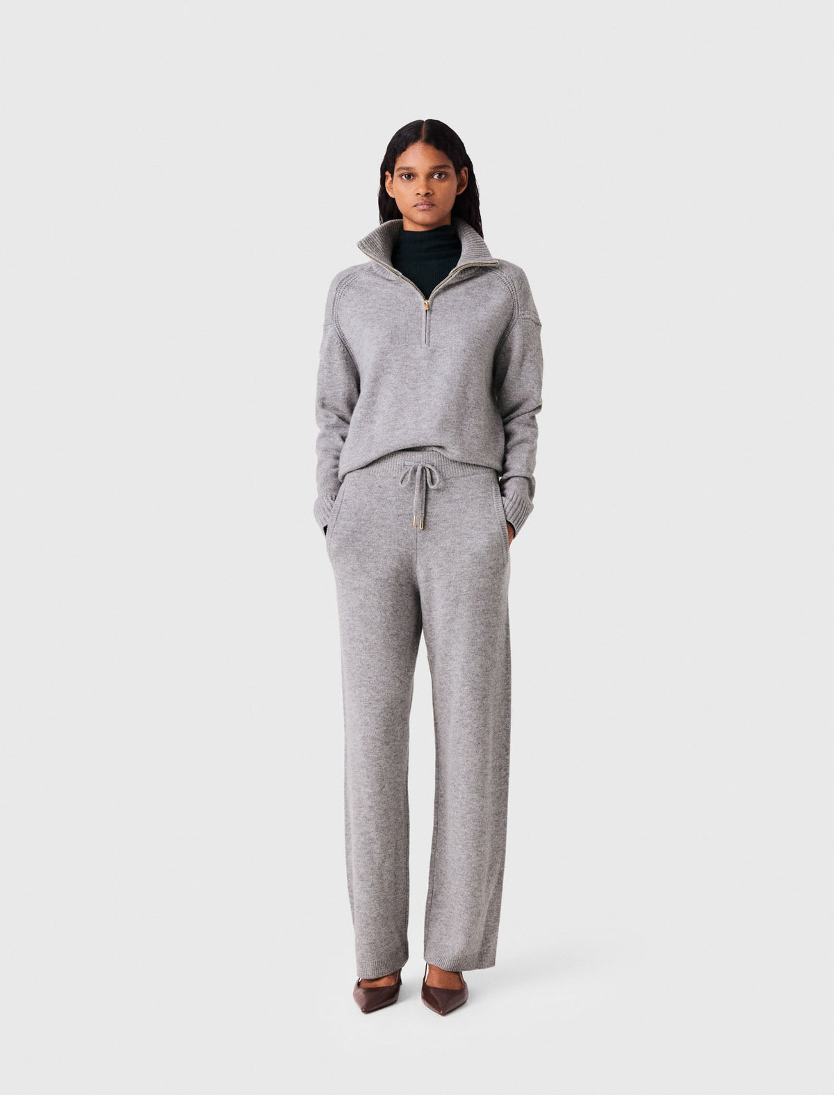 Maje Pants Light Grey