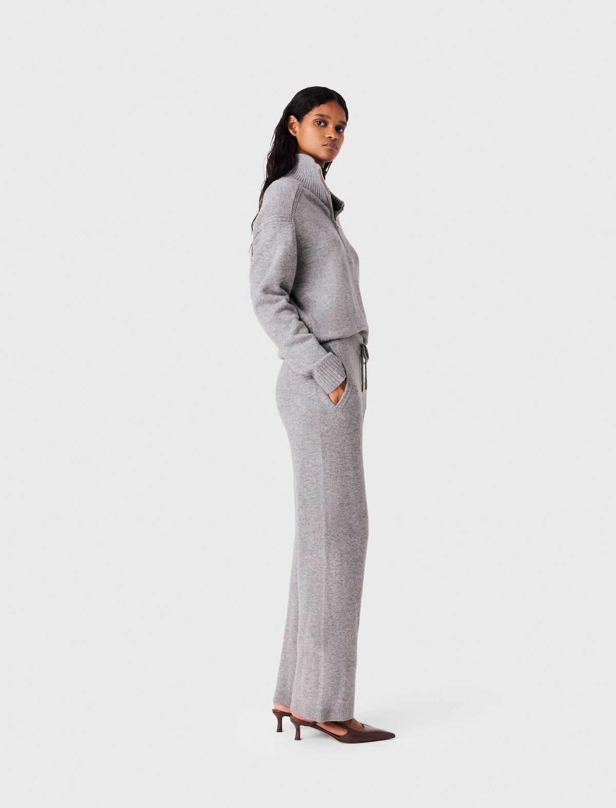 Maje Pants Light Grey