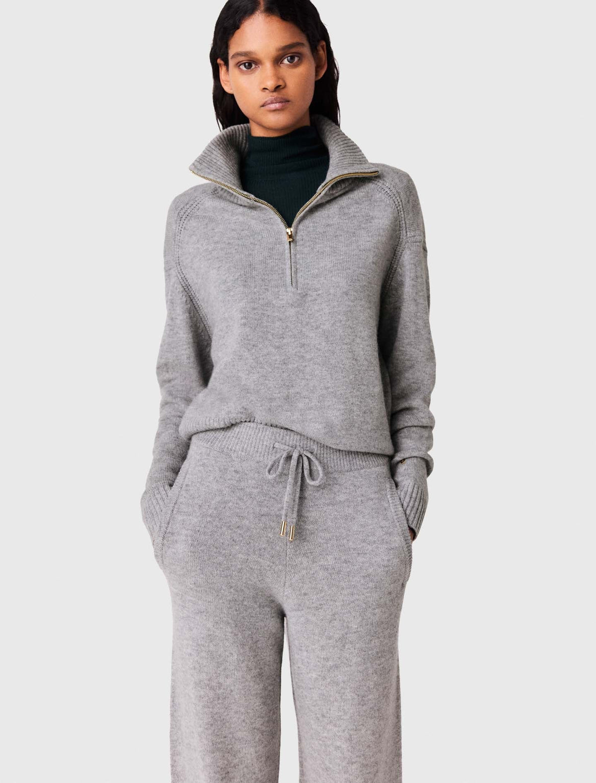 Maje Pants Light Grey