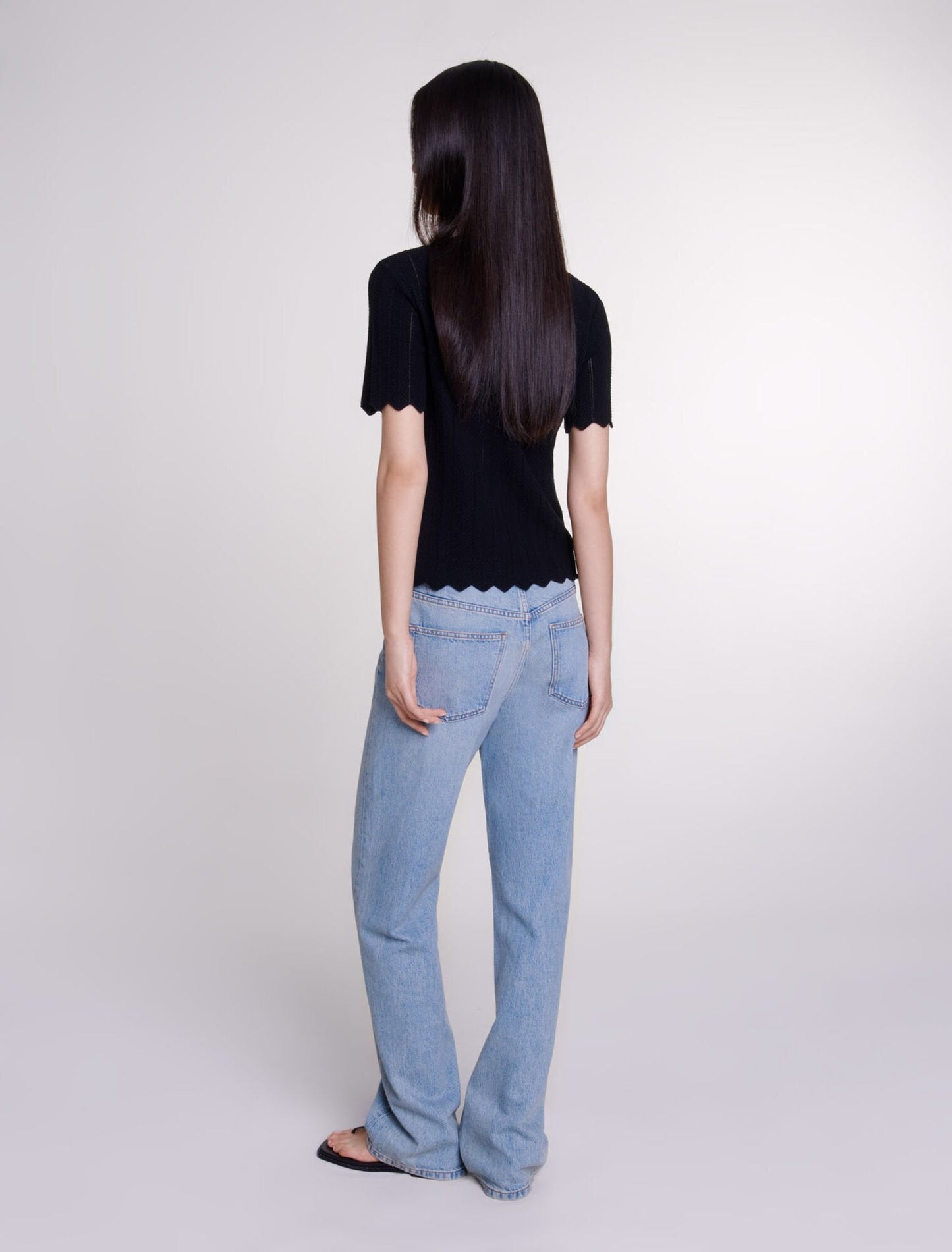 Black    Knit Top