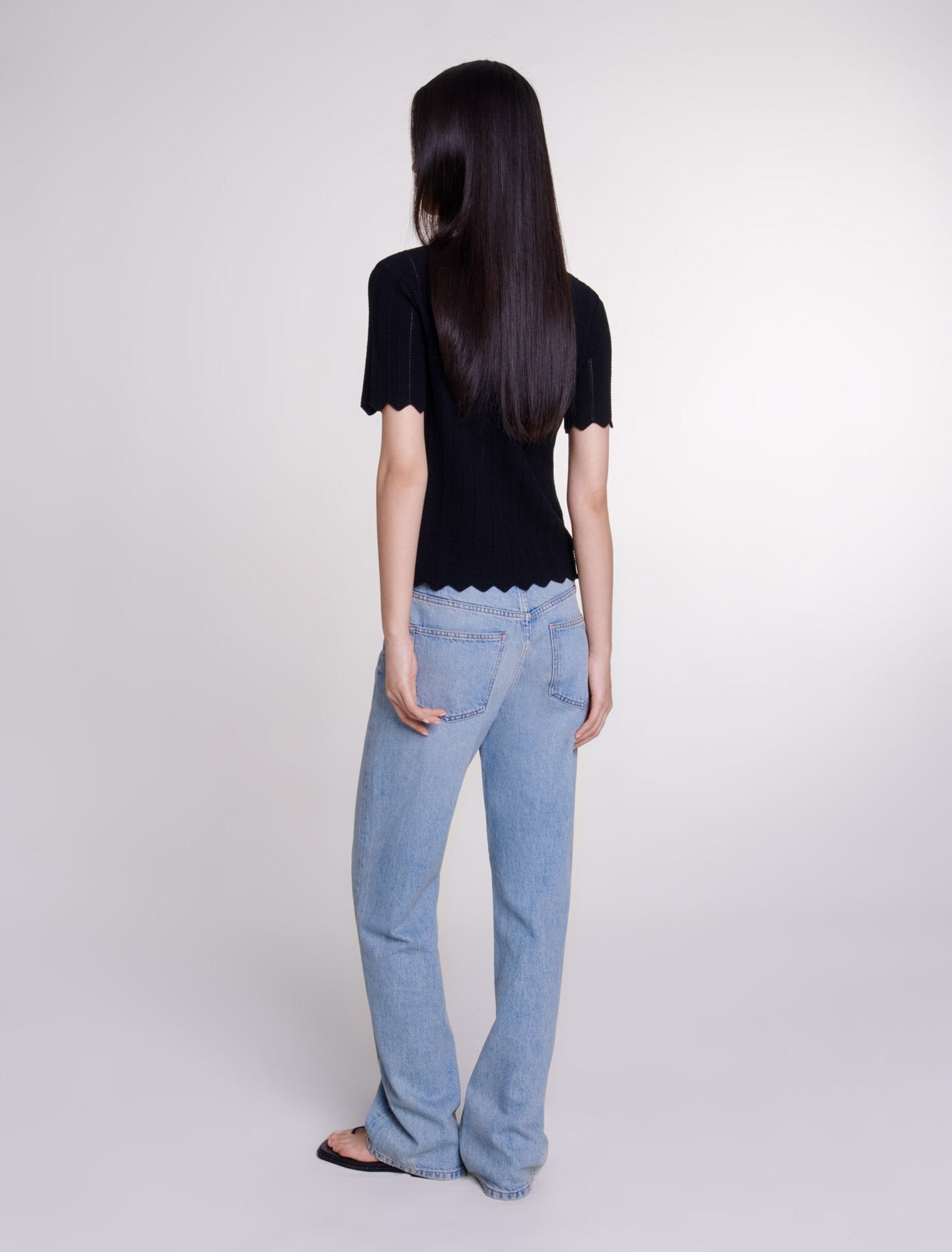 Black    Knit Top
