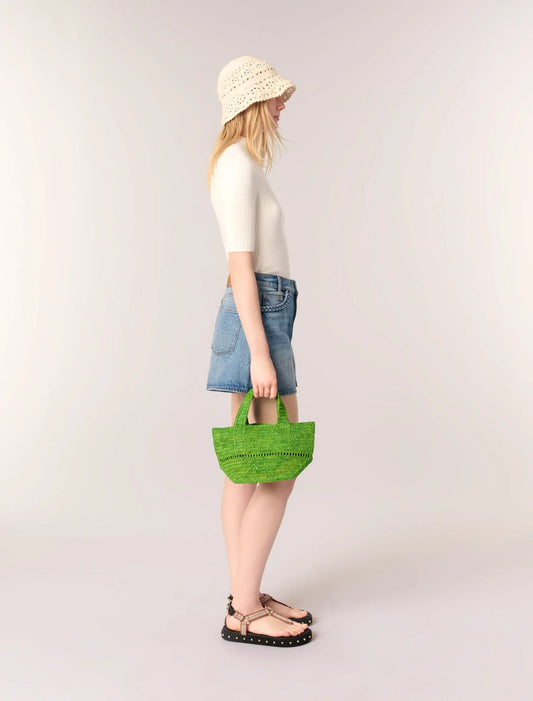 Ecru-Rib knit top