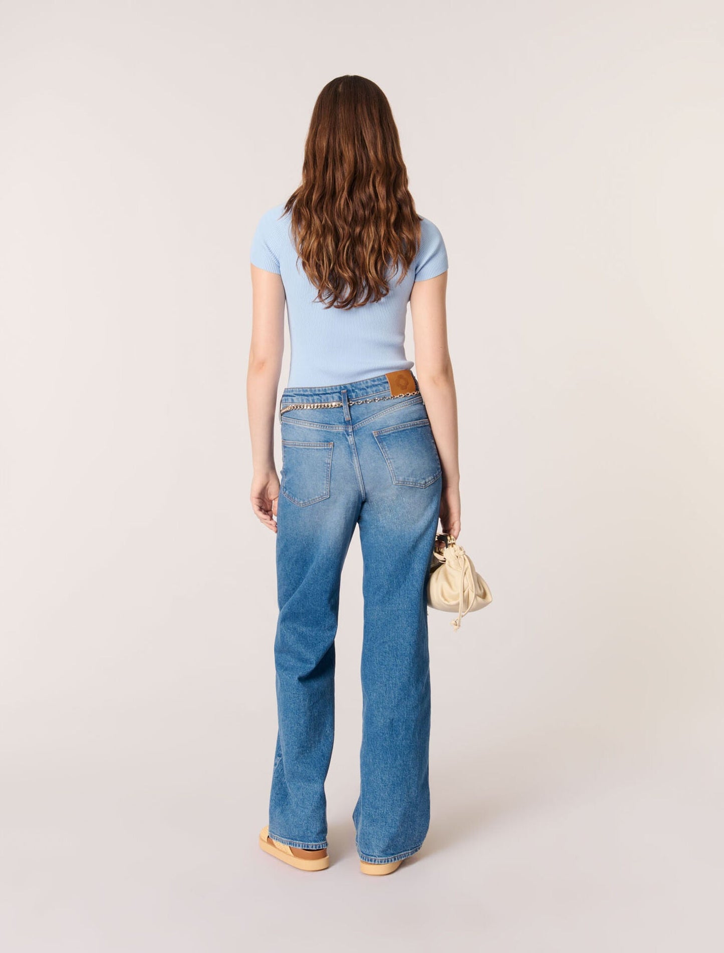 Blue Sky Fine ribbed t-shirt