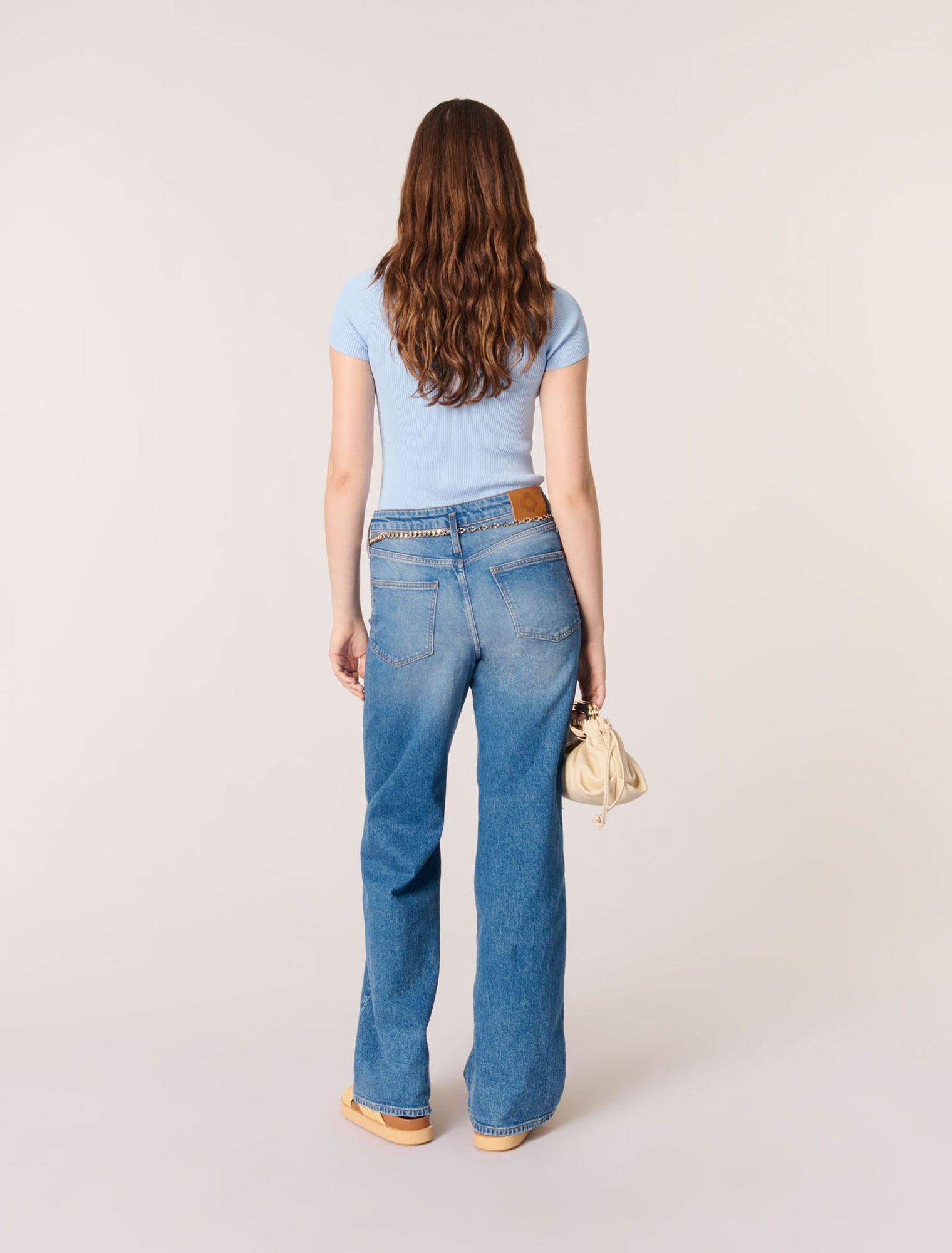 Blue Sky Fine ribbed t-shirt