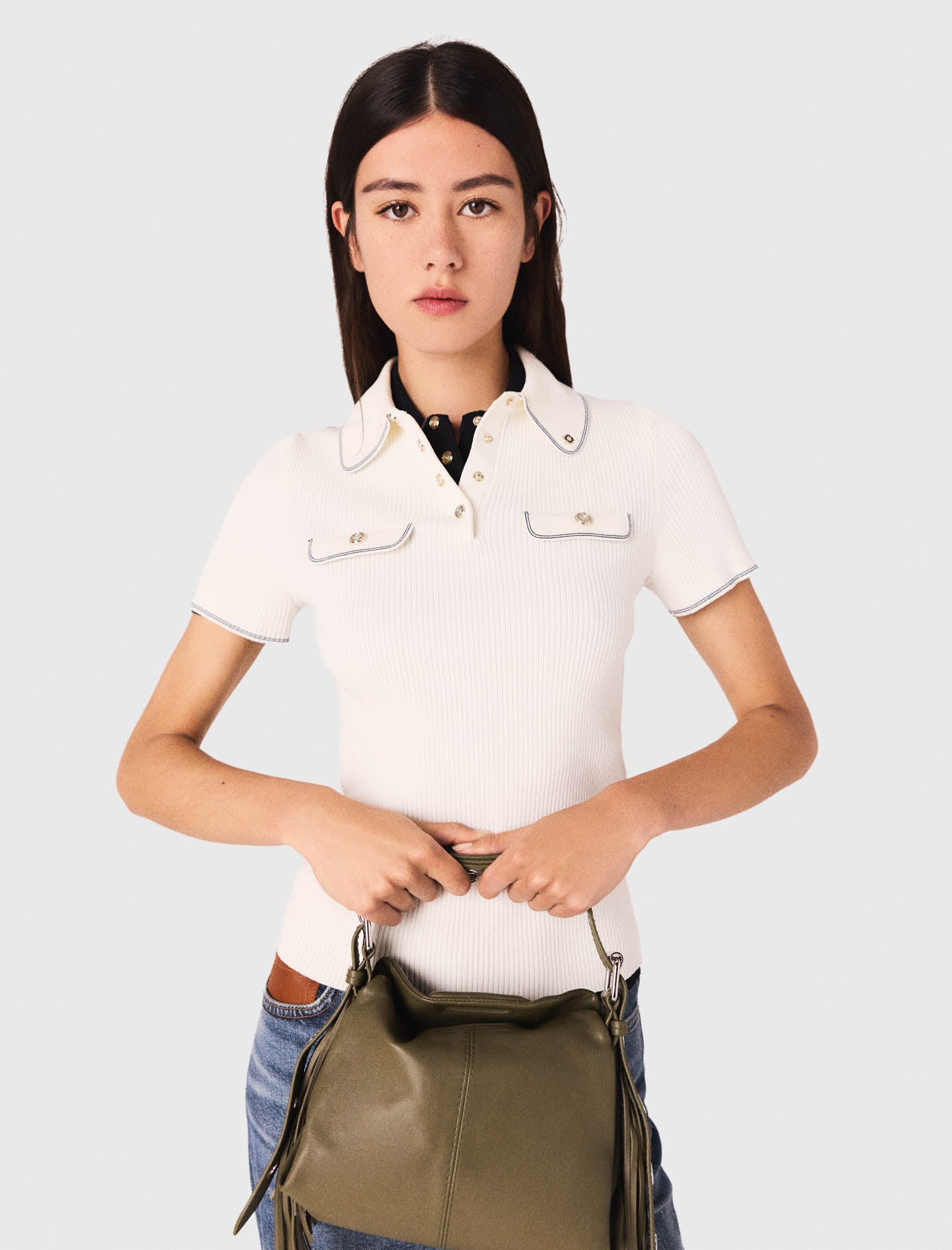 Short sleeve polo shirt