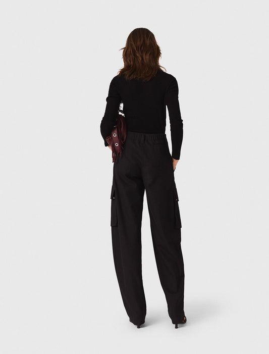 Second-skin high-neck jumper Black