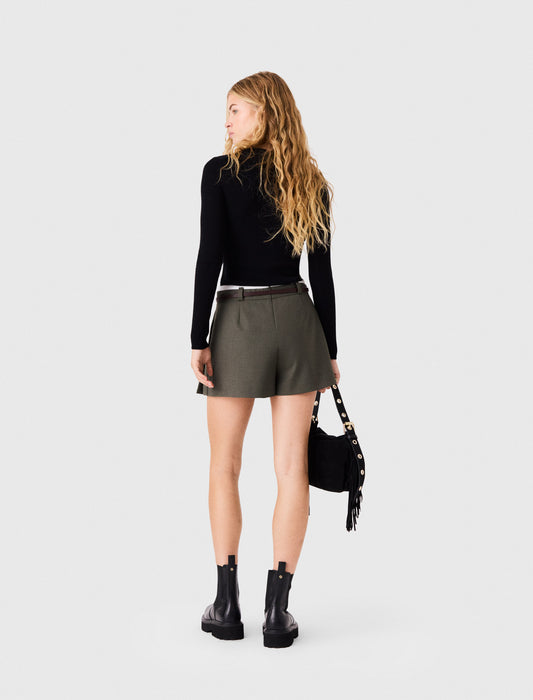 Second-skin round neck jumper Black