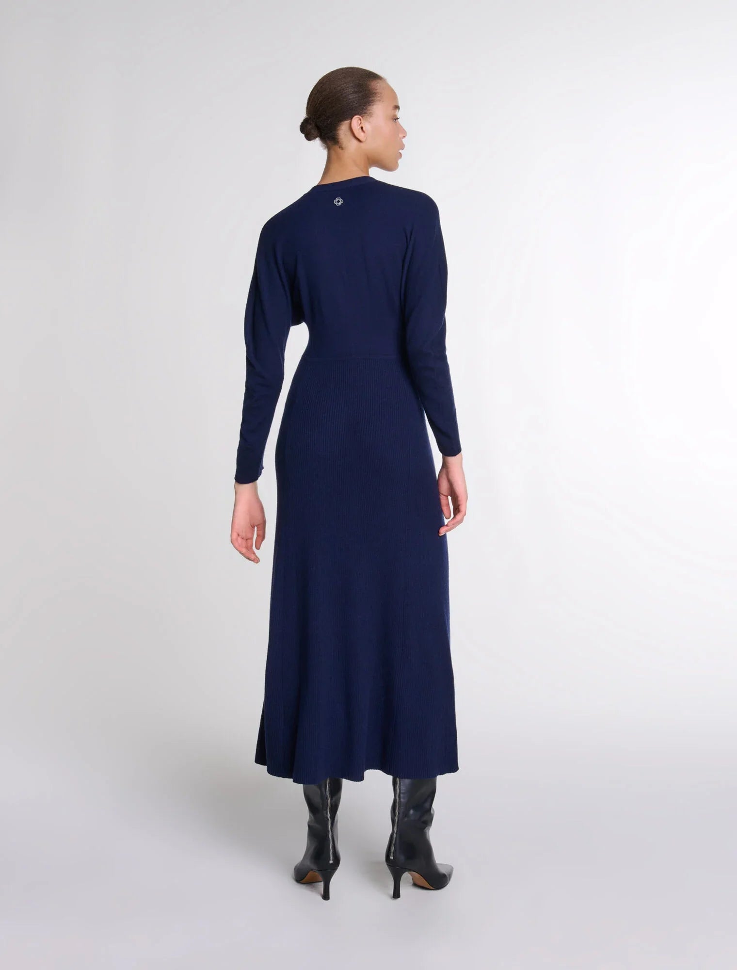 Navy  -Knit maxi dress