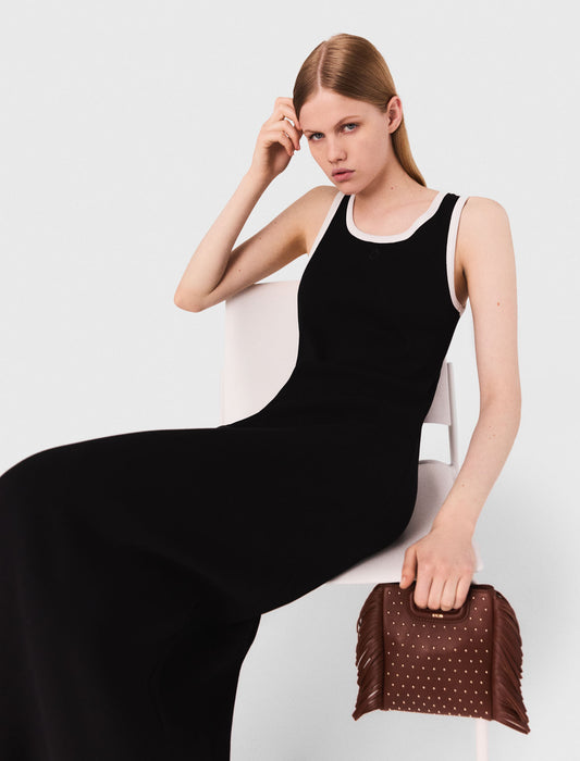 Jersey tank dress Black