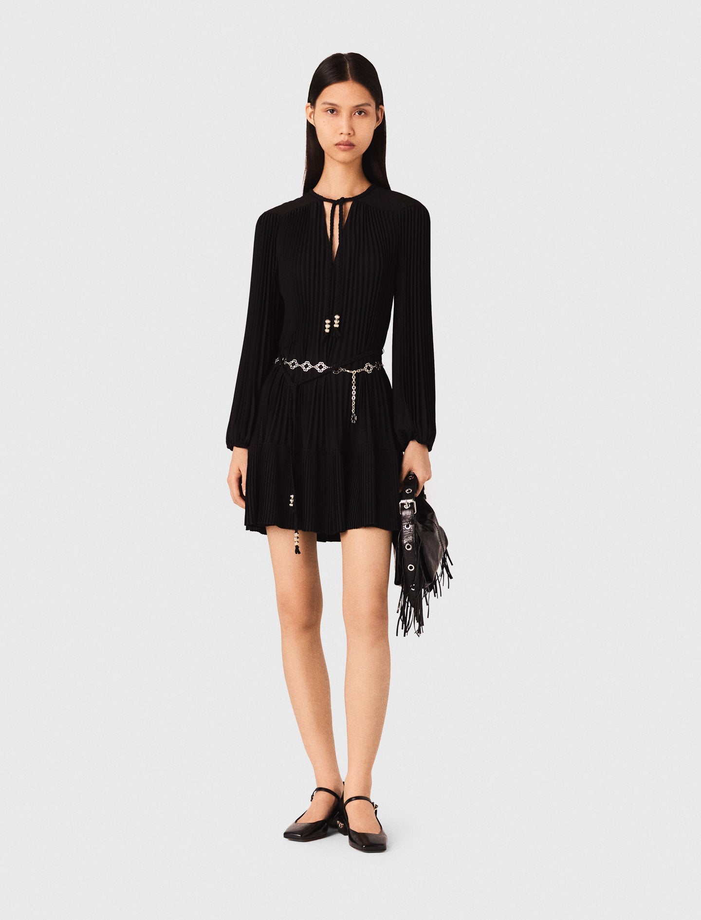 Short pleated dress