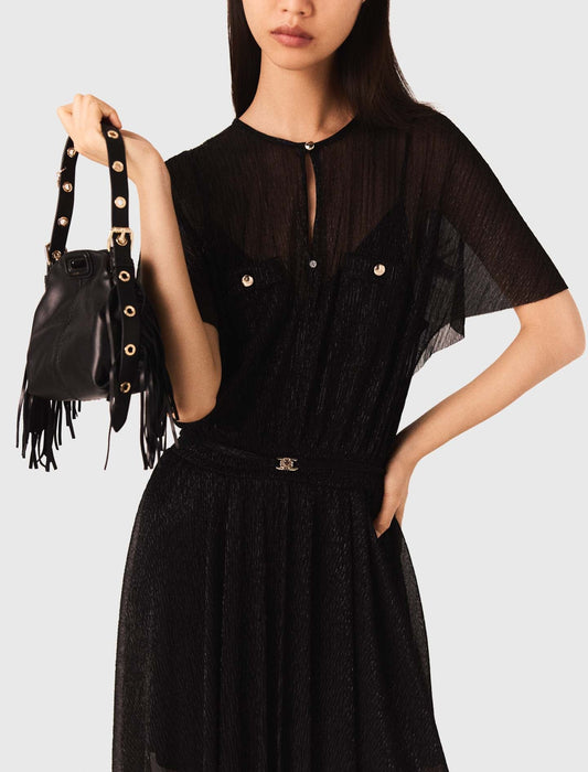 Metallic maxi dress