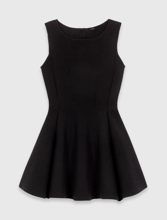 Skater dress with jewelled bows BLACK