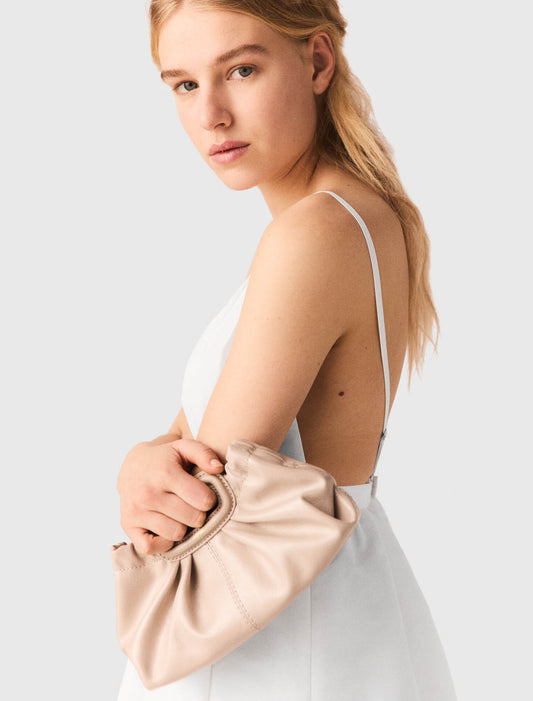 Jewelled Taffeta Maxi Dress White