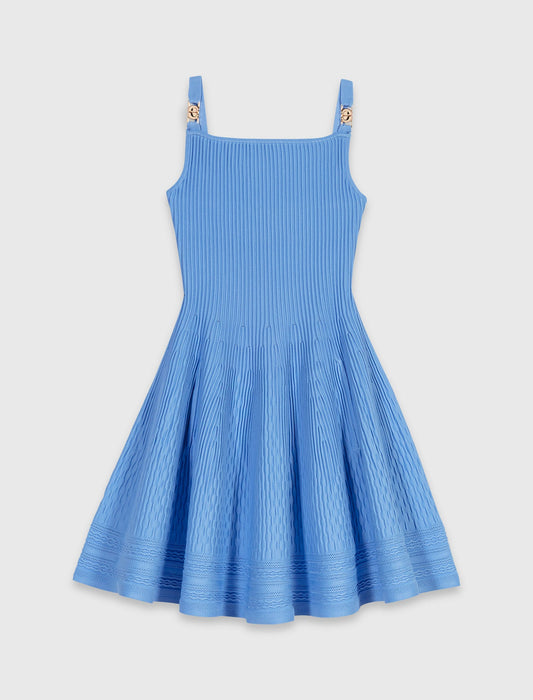 Short knit dress Blue
