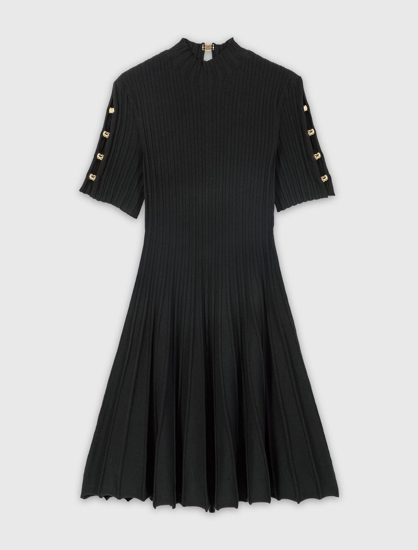 Short knit dress Black