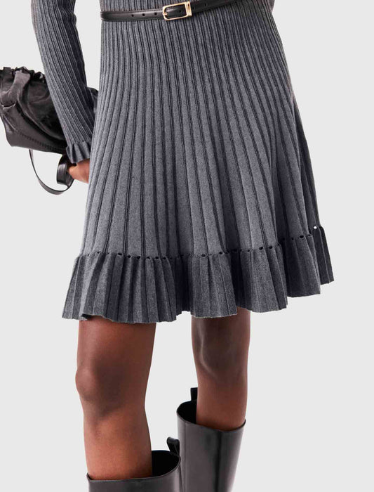 Short gradient knit dress Grey