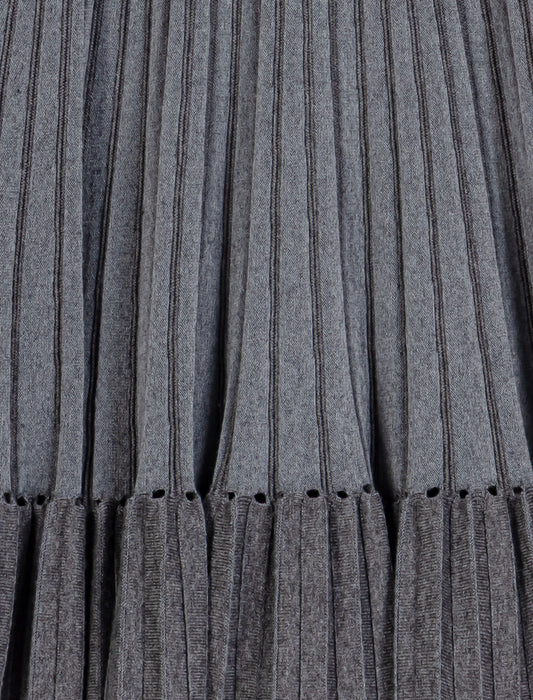 Short gradient knit dress Grey