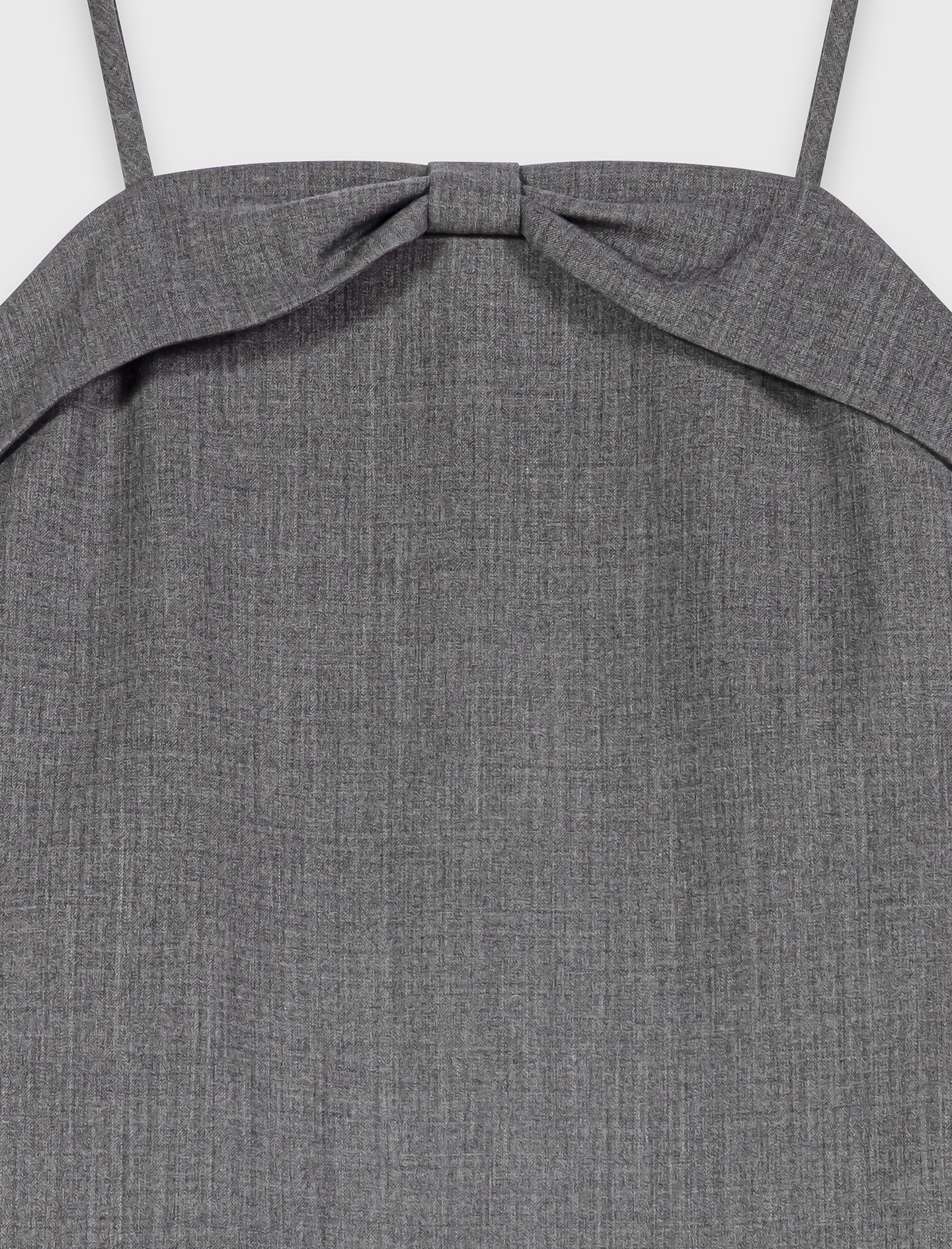 Short tailored dress with lace Grey