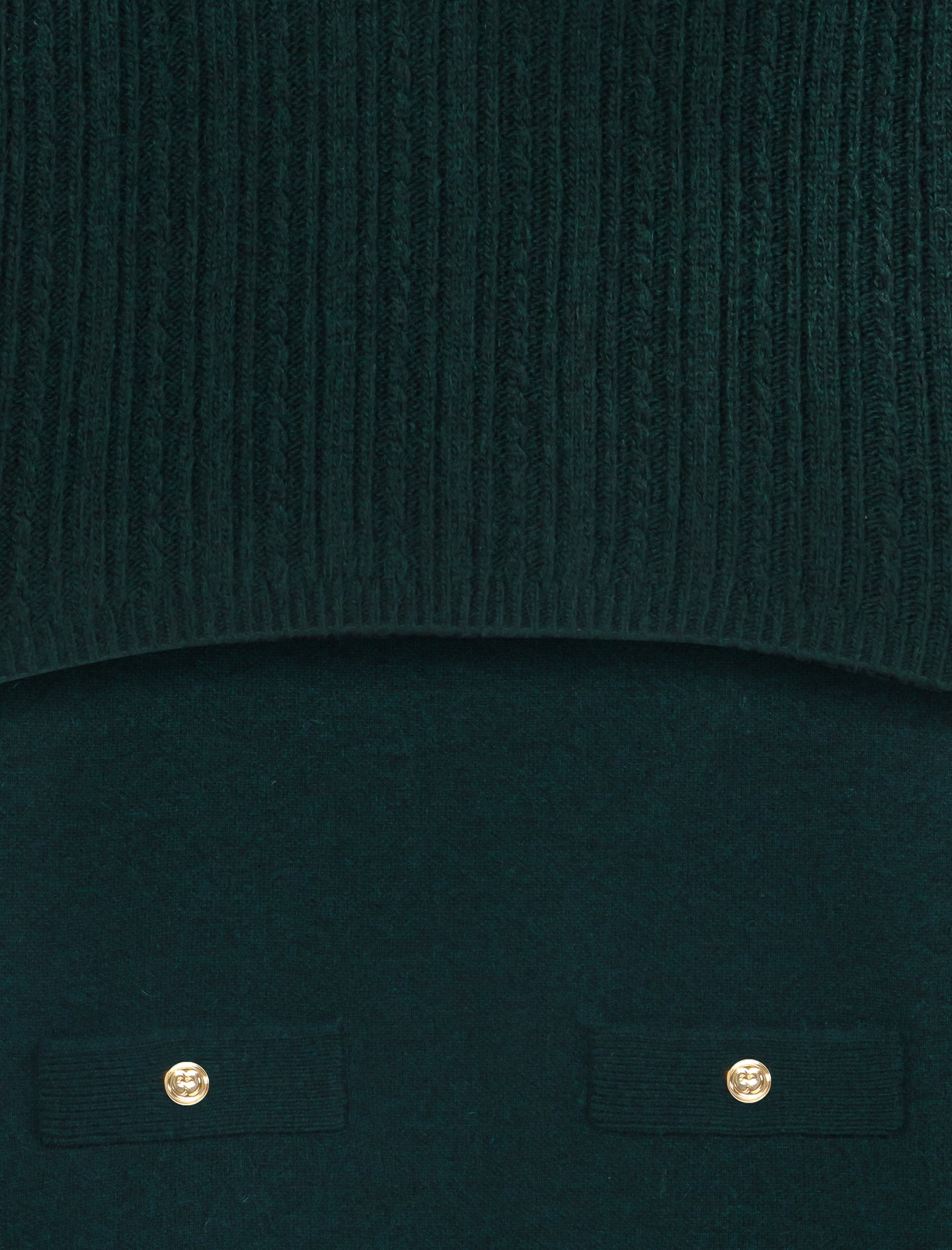 Knit dress with removable sweater Bottle Green