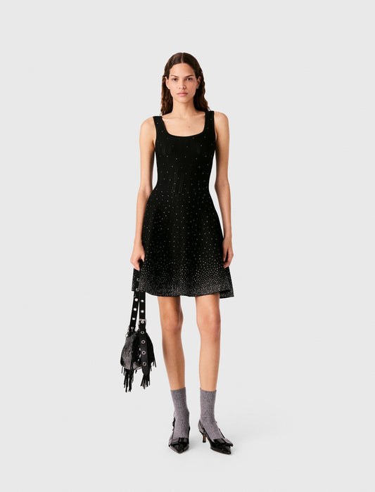 Maje Knitted Dress Black