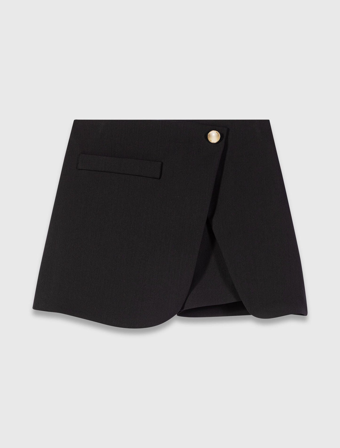Layered-effect suit shorts