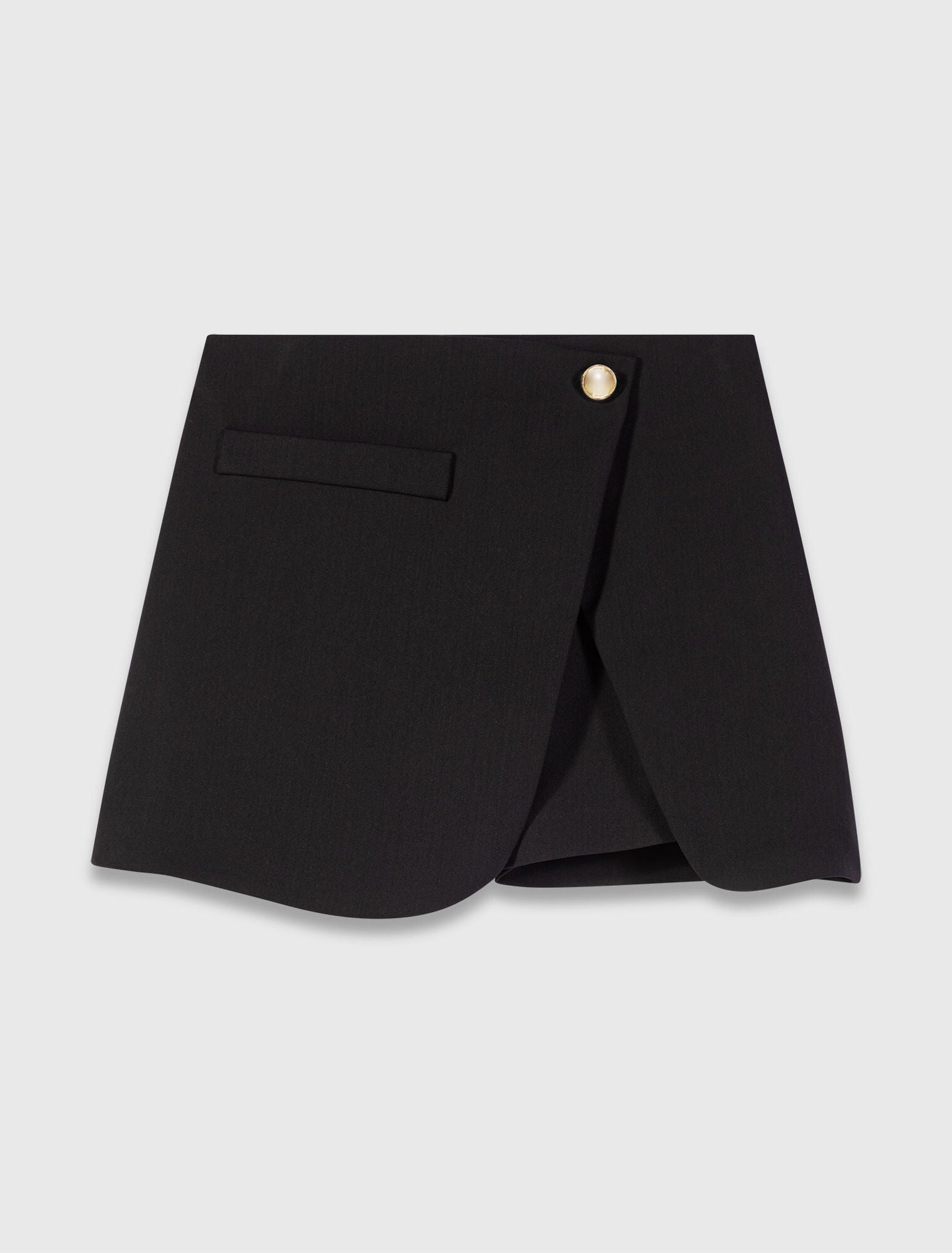 Layered-effect suit shorts