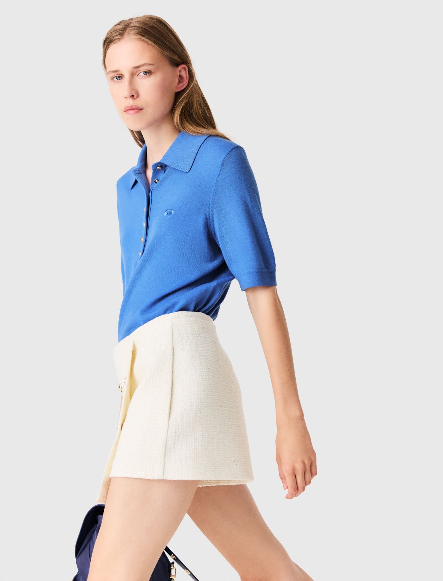 Tweed skort Ecru