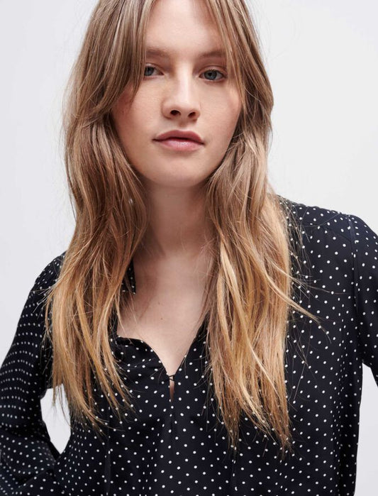 Black   FLOATY TOP