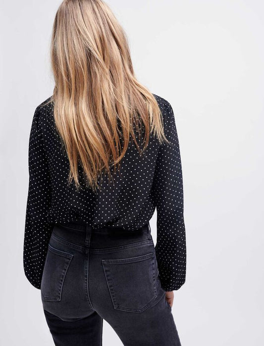 Black   FLOATY TOP