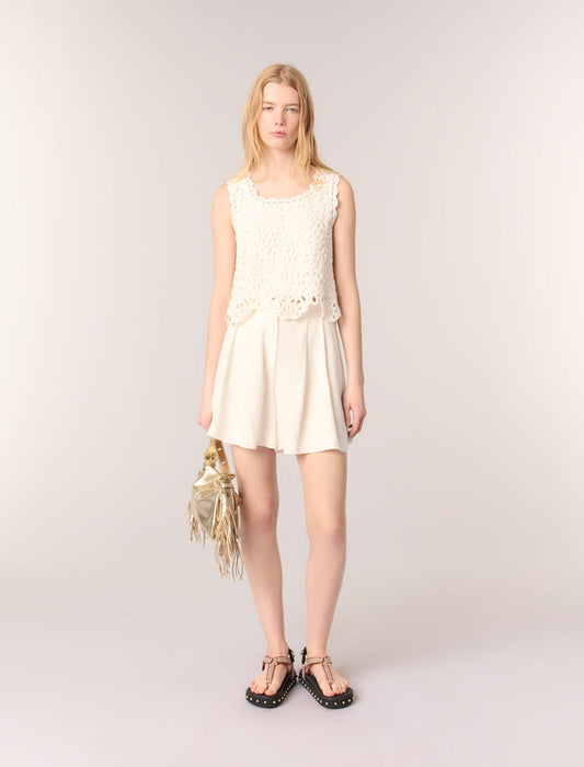 Ecru-featured-Crochet-knit top