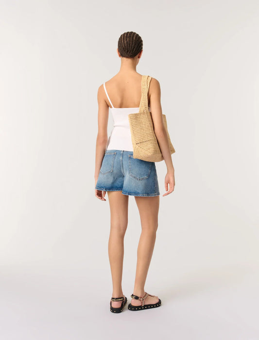 White-Rib knit top