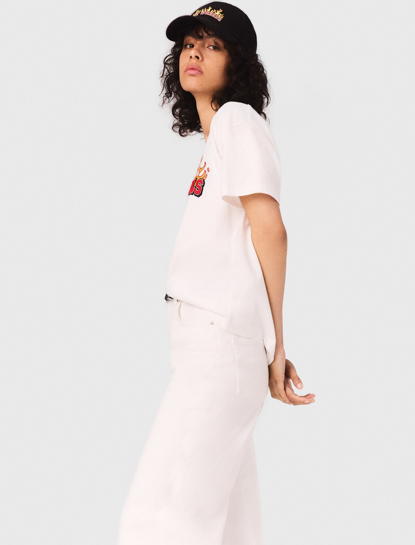 White Embroidered T-shirt