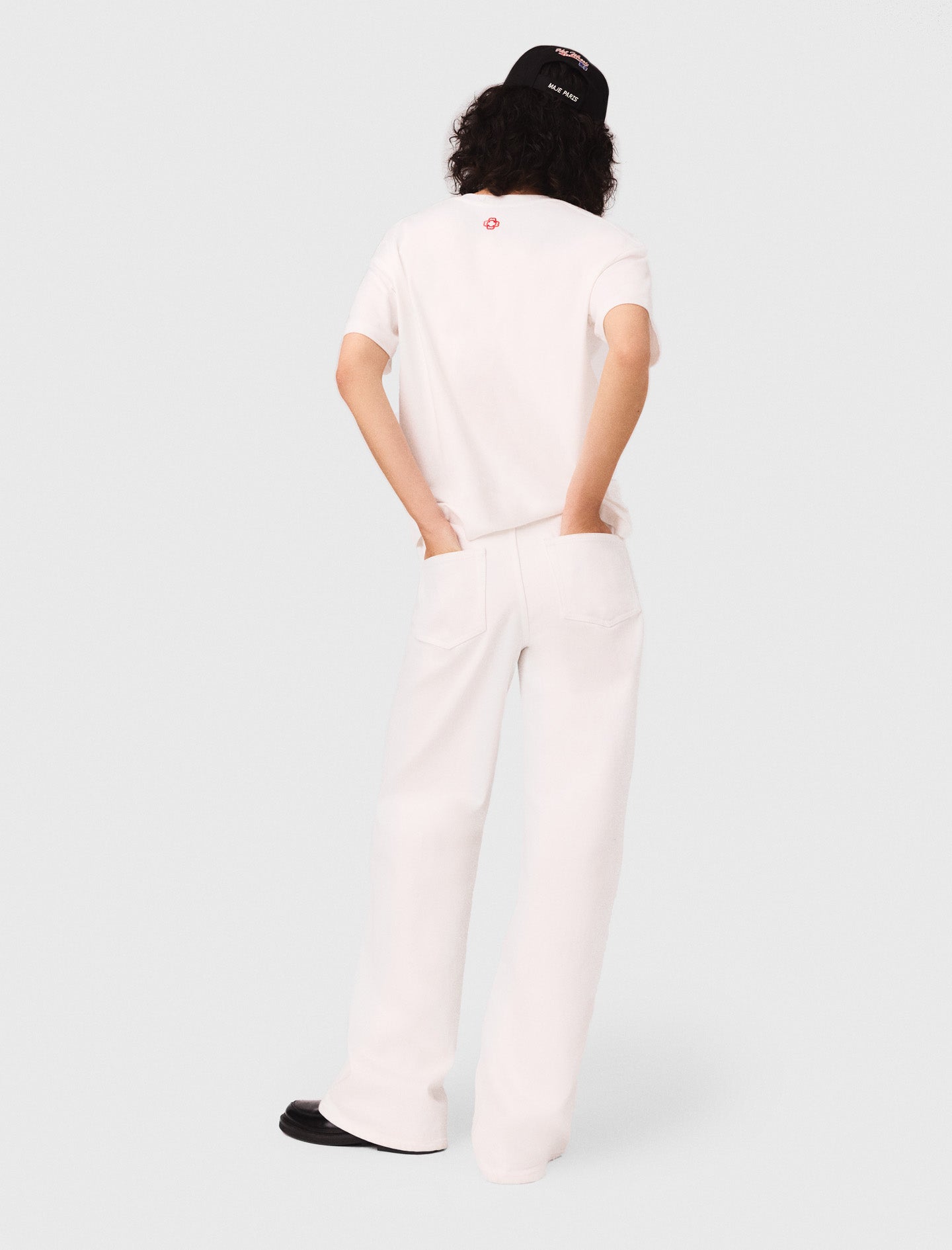 White Embroidered T-shirt