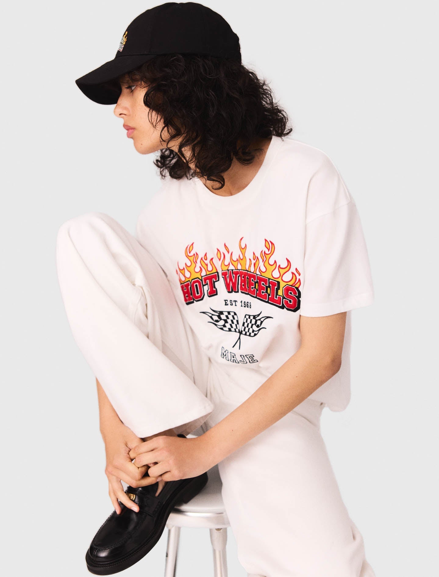 White Embroidered T-shirt