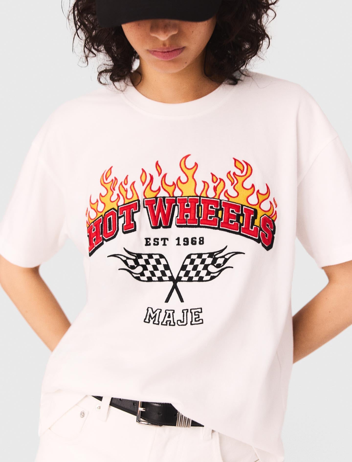 White Embroidered T-shirt