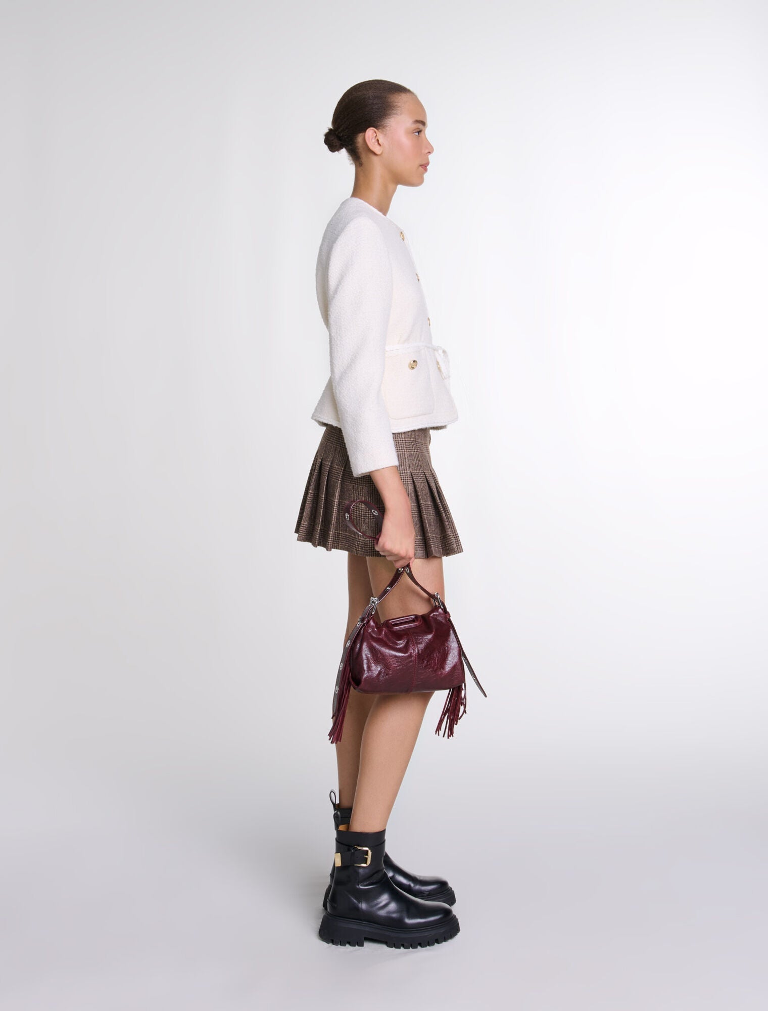 Ecru-Belted Jacket