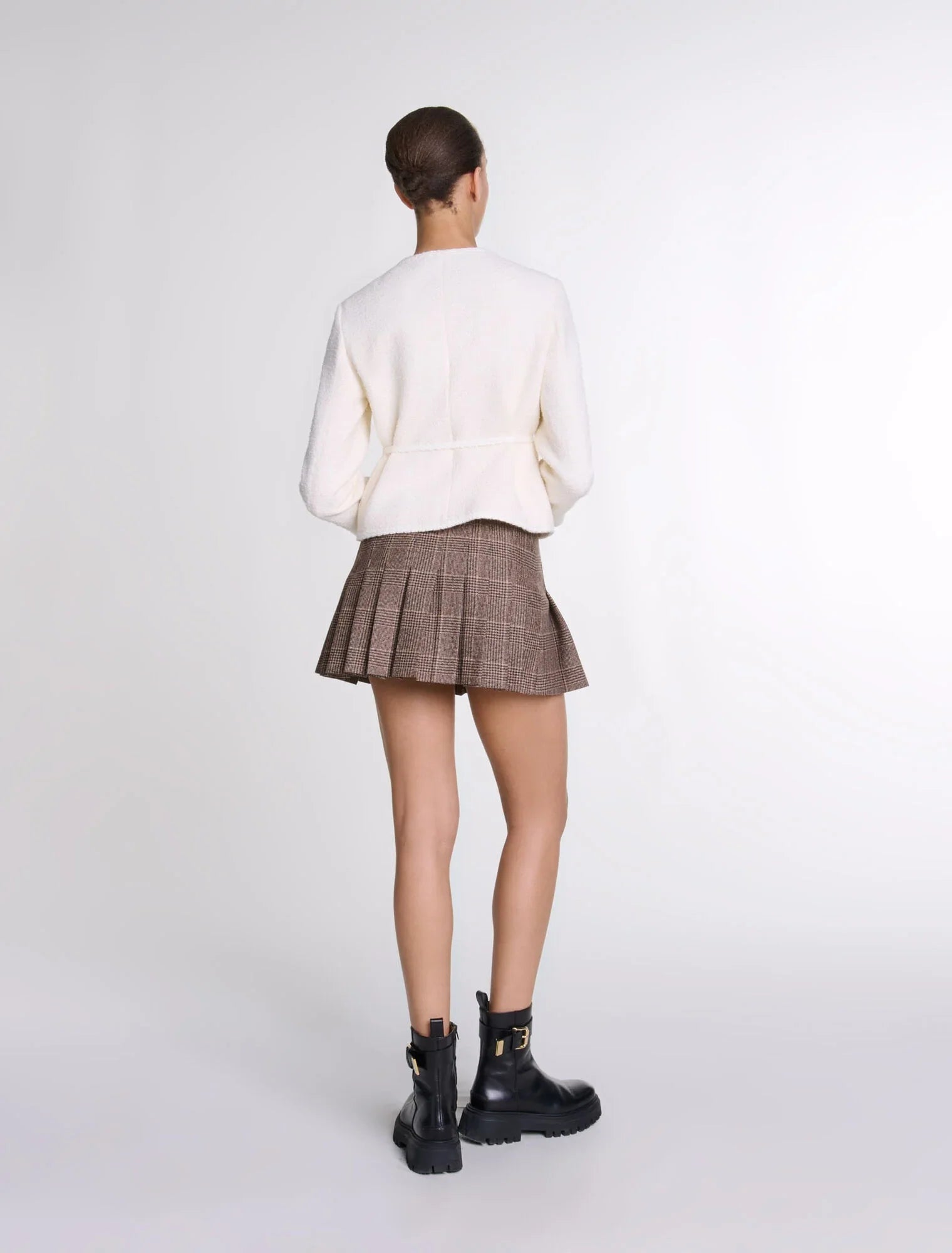 Ecru-Belted Jacket