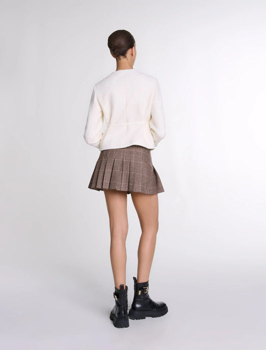 Ecru-Belted Jacket
