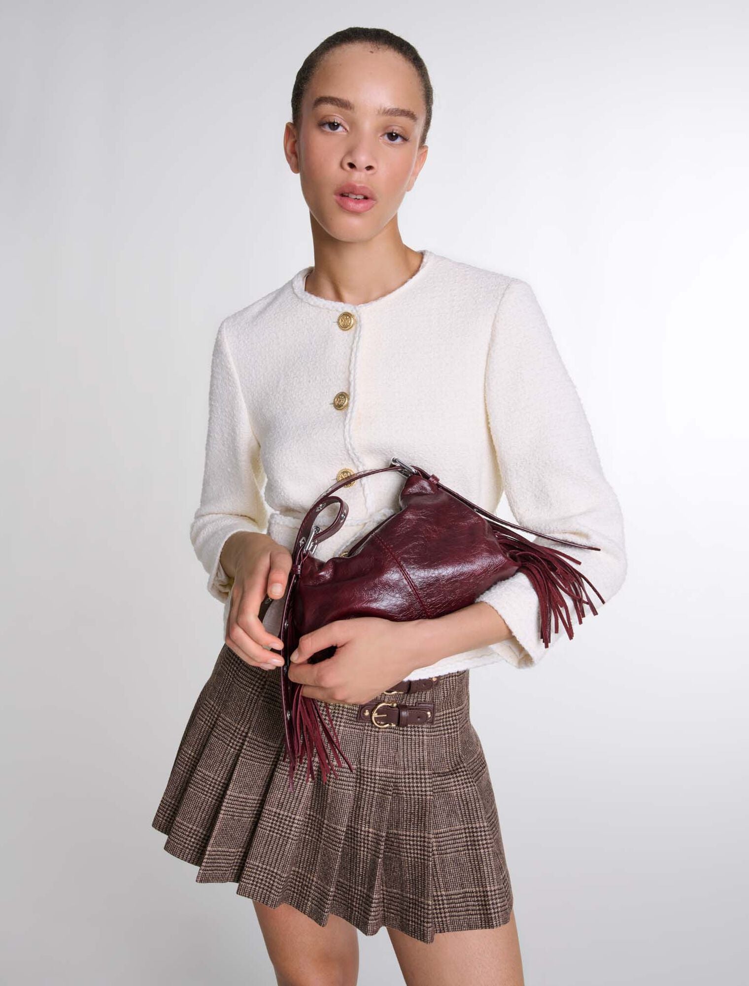 Ecru-Belted Jacket