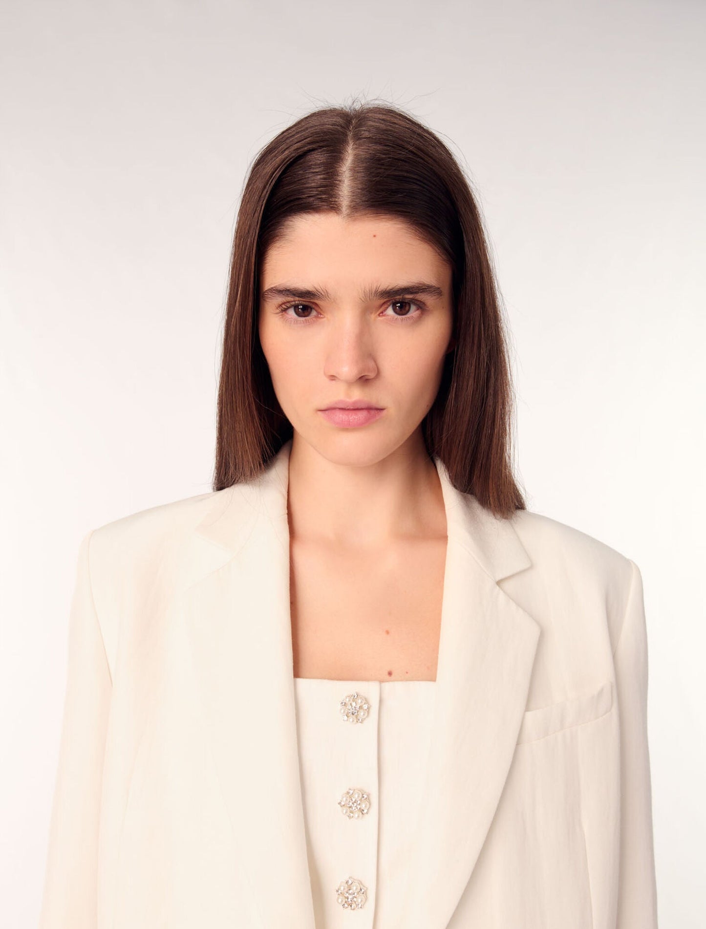 Ecru-Suit Jacket