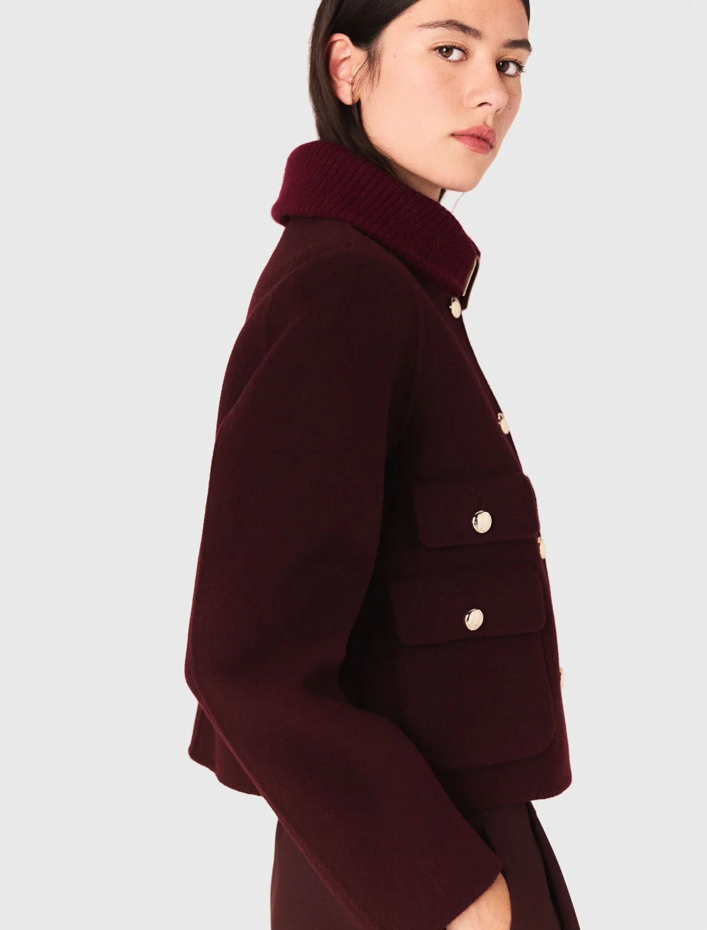 mfpve00722 reversible double faced jacket burgundy