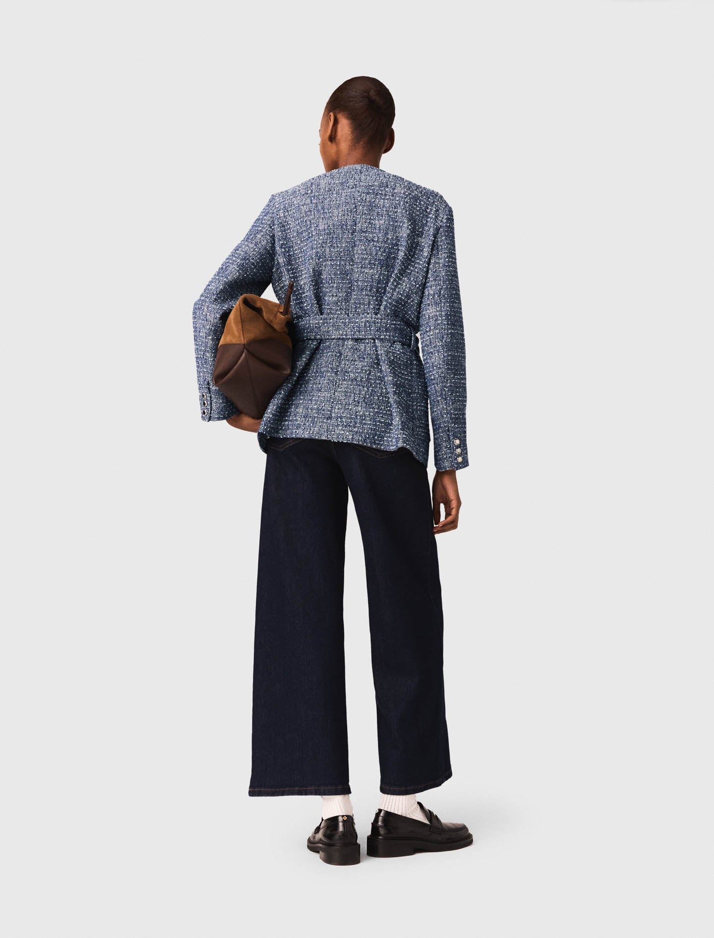 4-Pocket Tweed Jacket BLUE