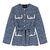 4-Pocket Tweed Jacket BLUE