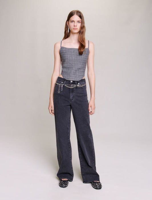 Black featured-Black Baggy Jeans With Belt