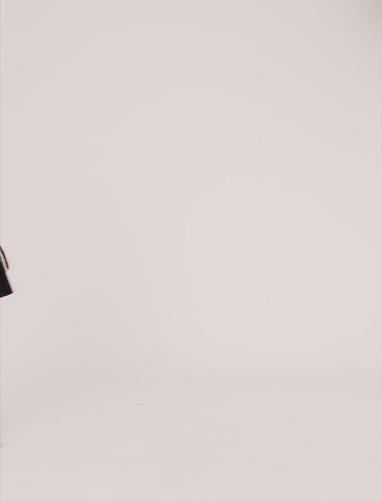 Short velvet skater dress Black